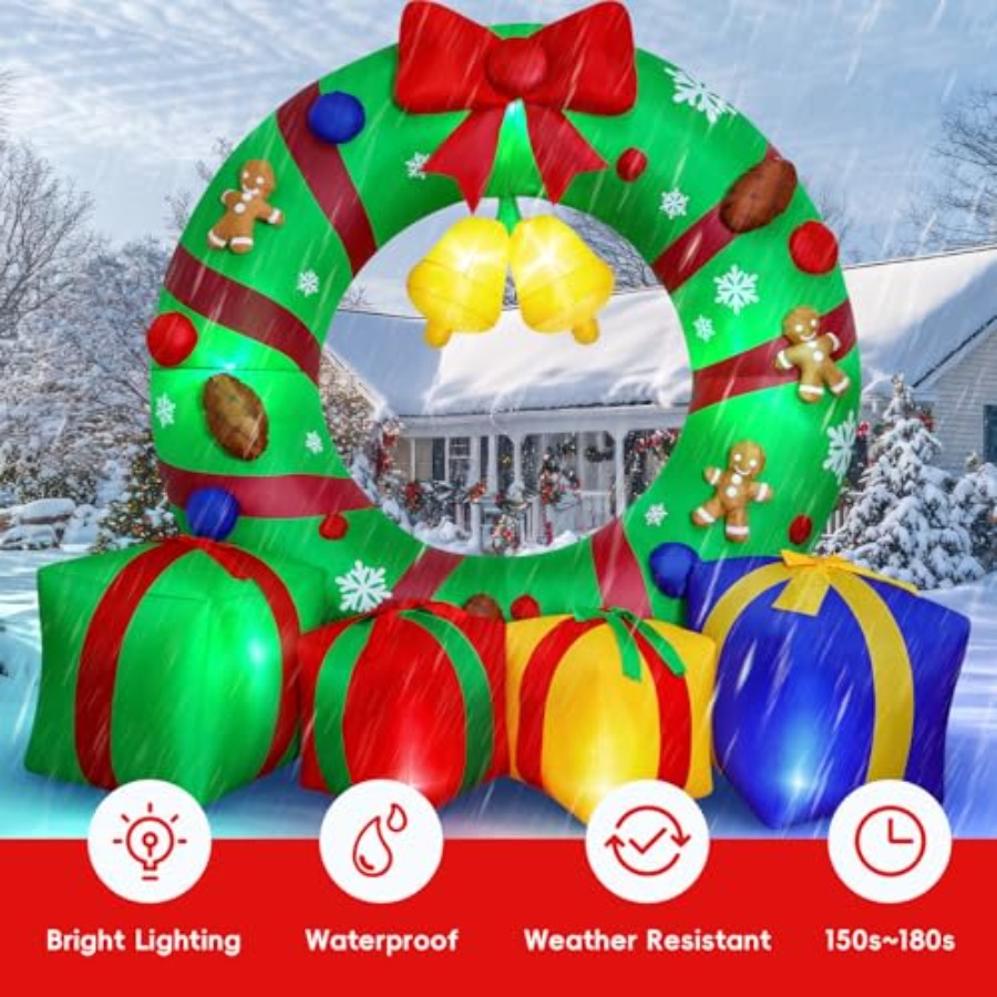 10FT Giant Inflatable Christma - огляд і ціна Outdoor Lighting Box