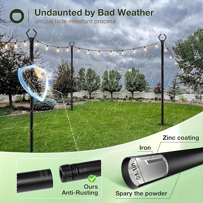 4 Pack 8.9Ft Outdoor String Li - огляд і ціна String Light Bistro