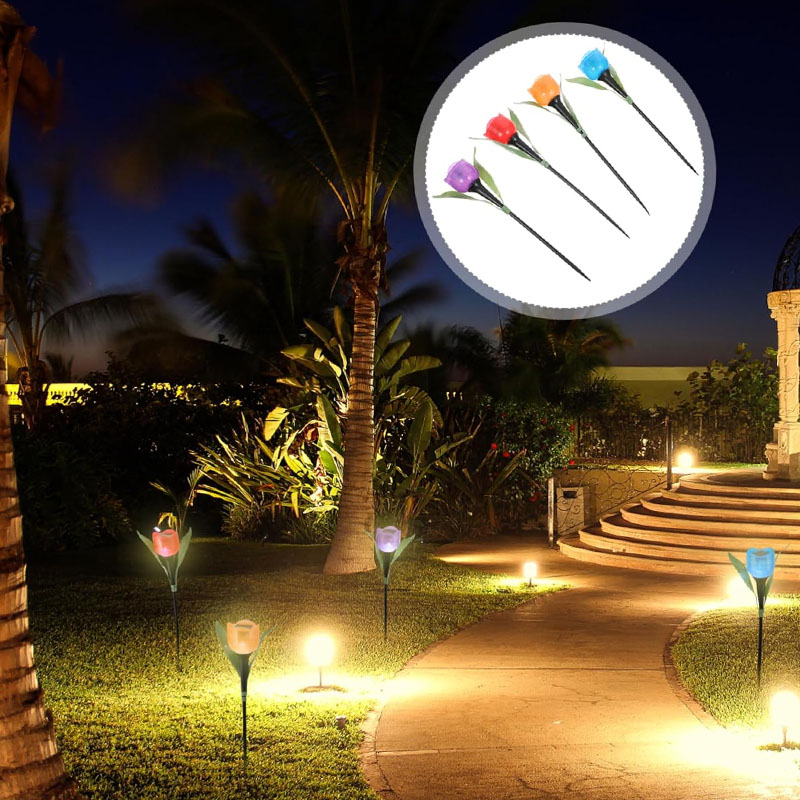 1-10PCS Solar Powered Tulip Gr - огляд і ціна Outdoor Lighting Yard Stakes