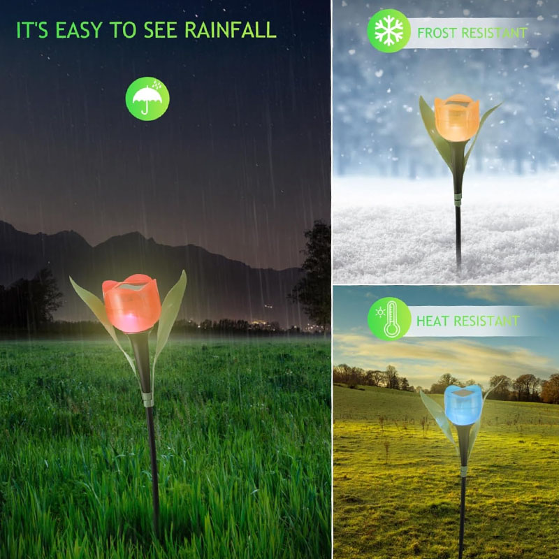 1-10PCS Solar Powered Tulip Gr - огляд і ціна Outdoor Lighting Yard Stakes