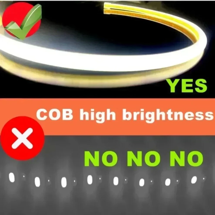 288LEDs/m COB LED Strip 220V D - огляд і ціна Outdoor Lighting Socket