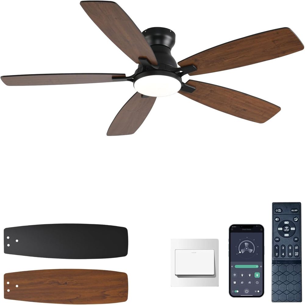 52 Brown Ceiling Fan with Ligh - огляд і ціна Outdoor Lighting Remote Control