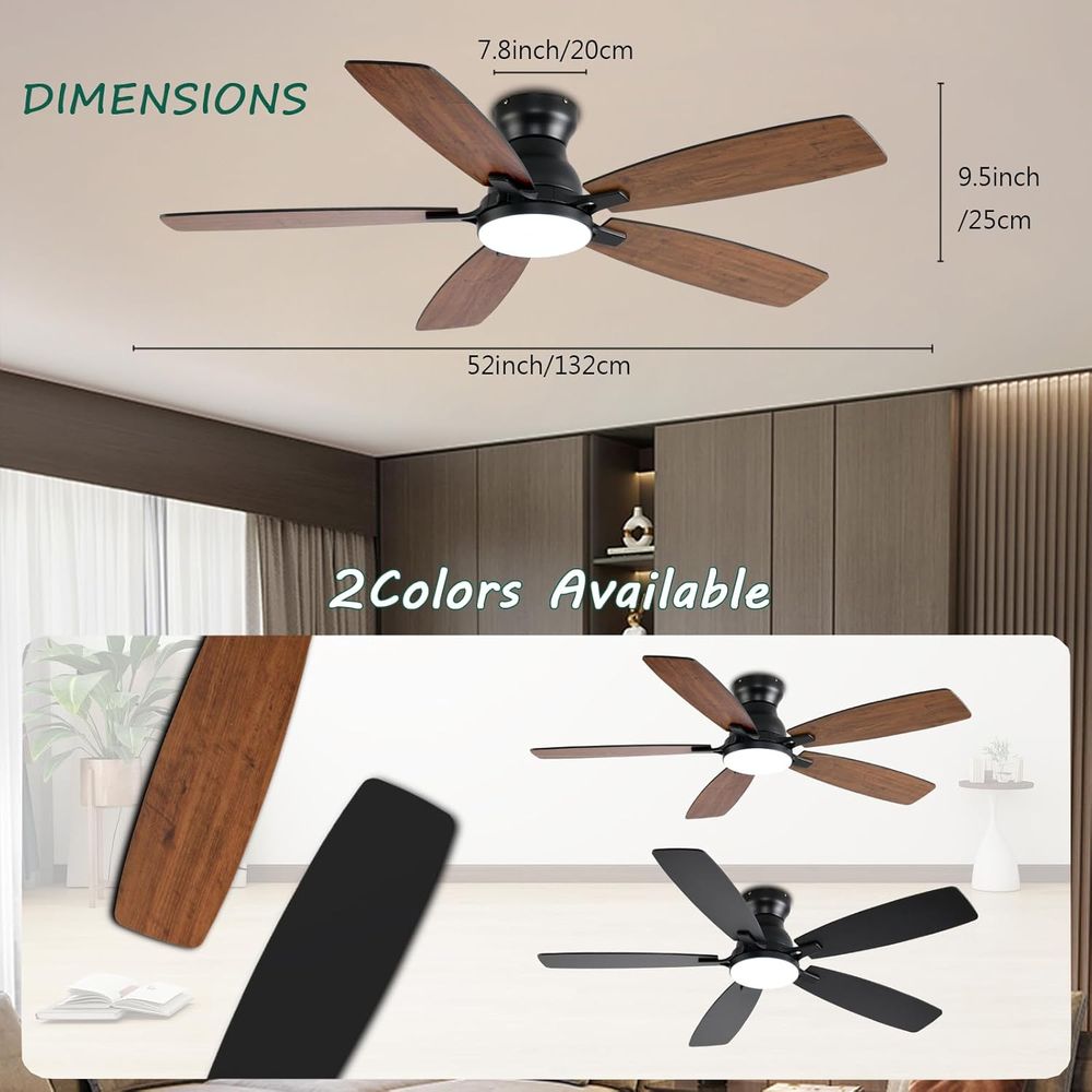 52 Brown Ceiling Fan with Ligh - огляд і ціна Outdoor Lighting Remote Control