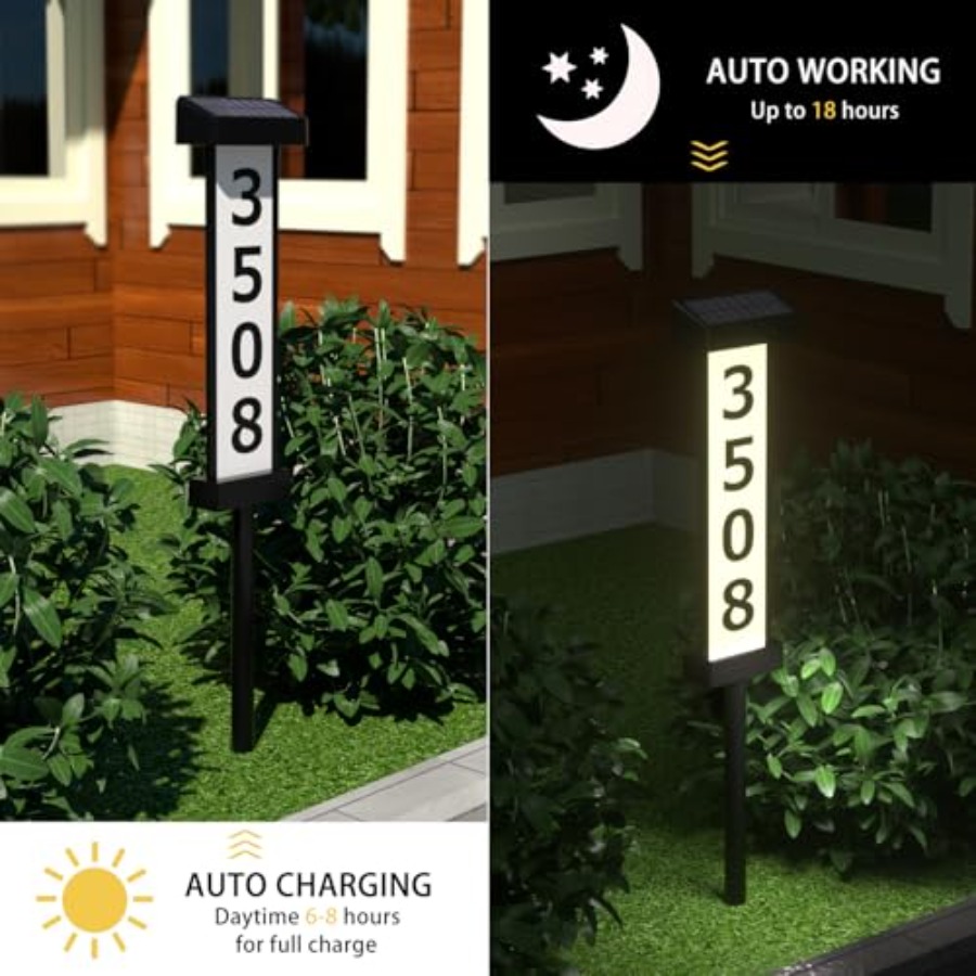 House Numbers for Outside [ Li - огляд і ціна Outdoor Lighting Yard Stakes