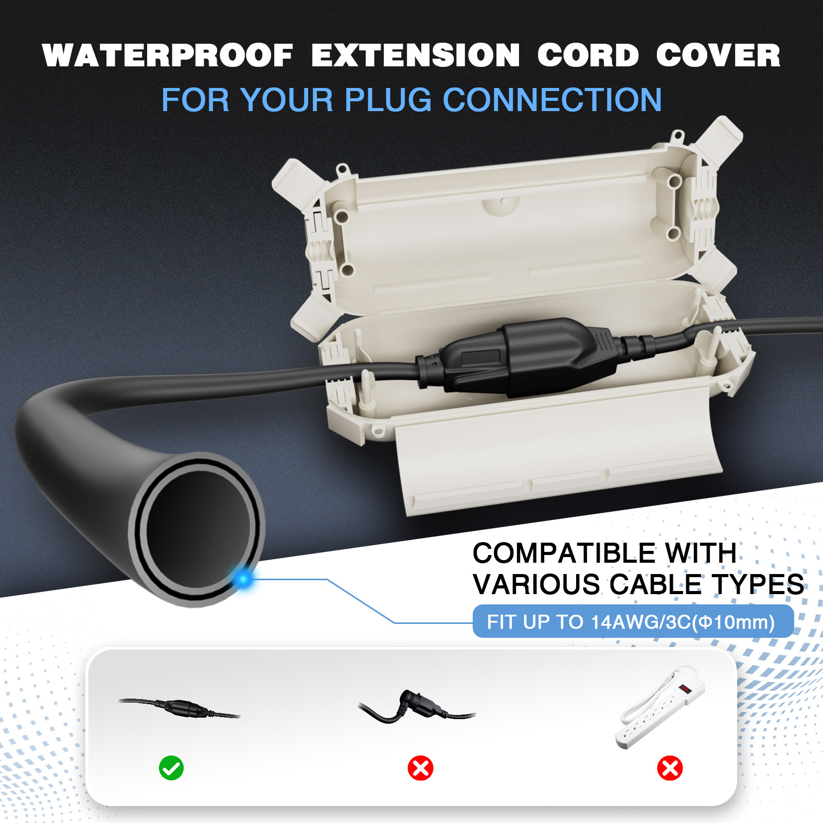 2 Pack Waterproof Outdoor Conn - огляд і ціна Outdoor Lighting Socket