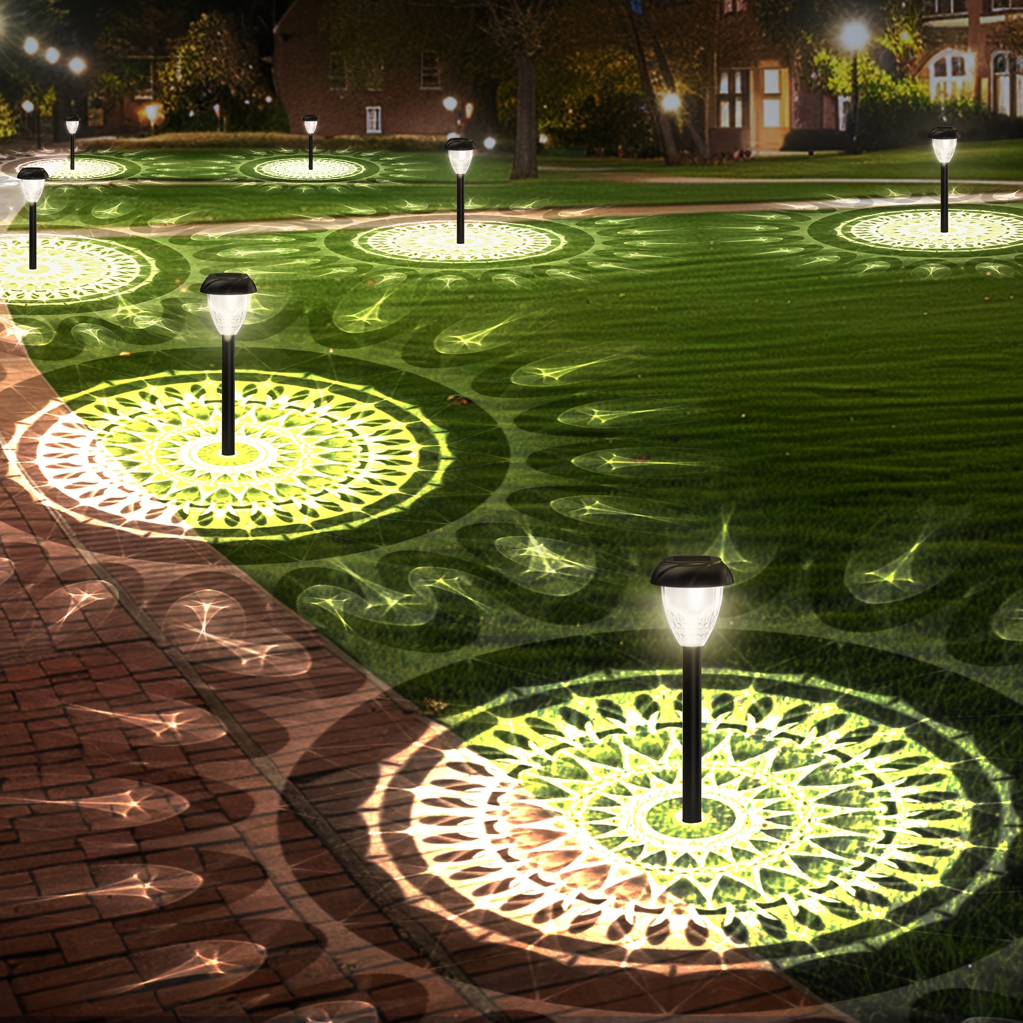 10pcs Solar Pathway Lights for - огляд і ціна Wired Pathway Light