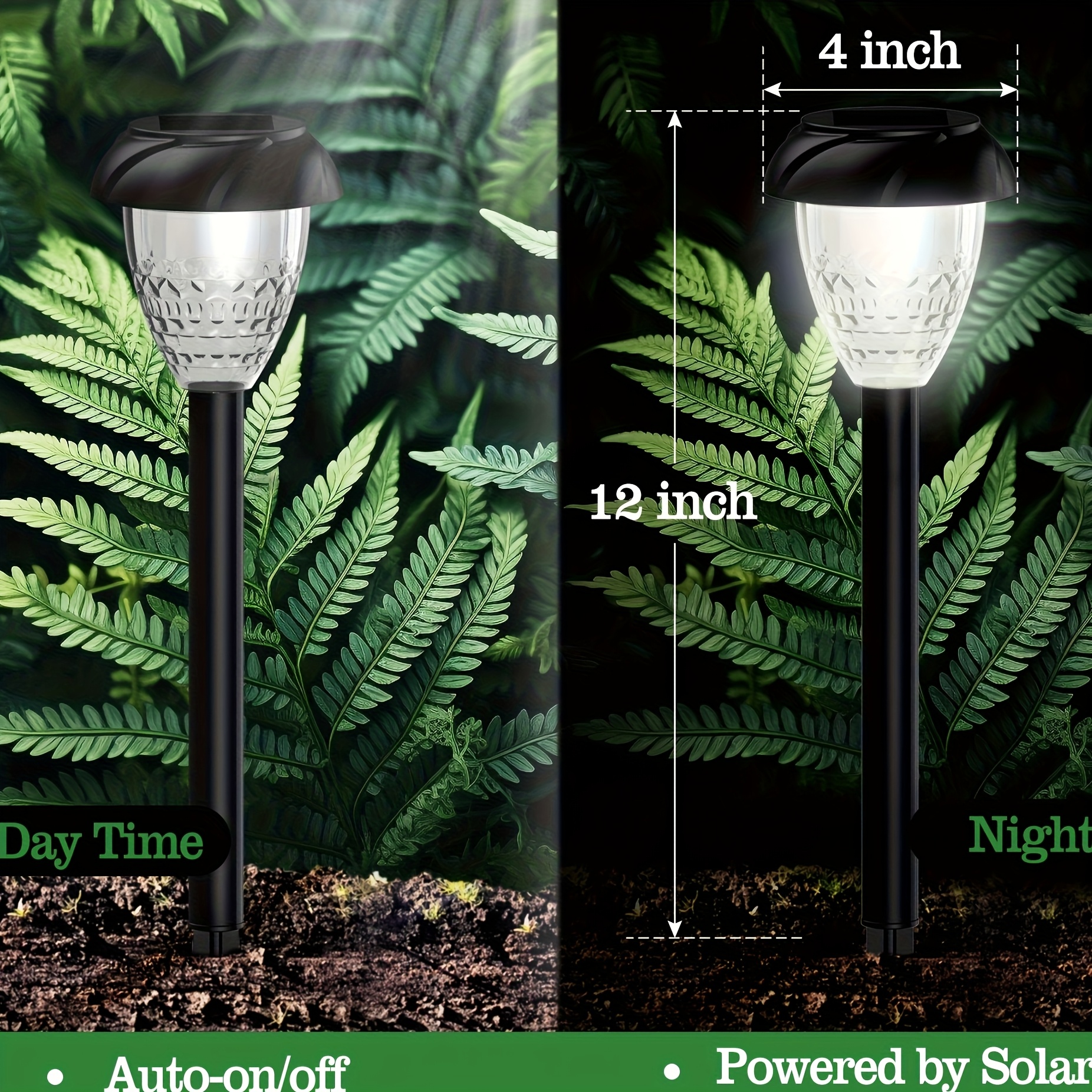 10pcs Solar Pathway Lights for - огляд і ціна Wired Pathway Light