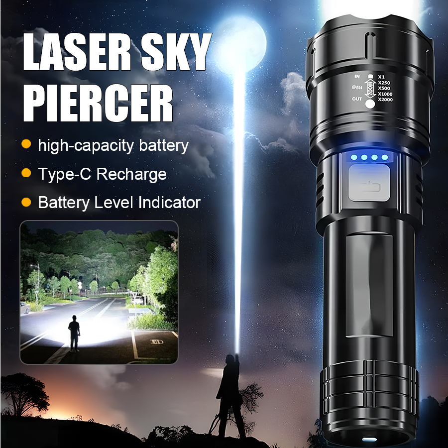 High Power P50 LED Flashlight  - огляд і ціна Zinc Outdoor Lighting