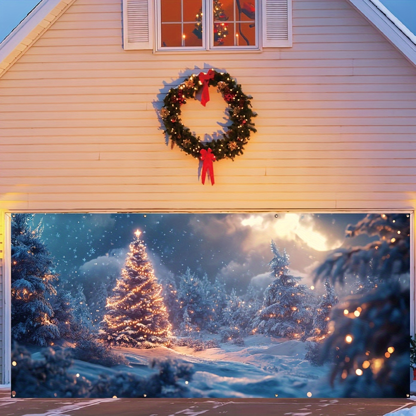 Sparkling Christmas Garage Ban - огляд і ціна Outdoor Lighting On Trees
