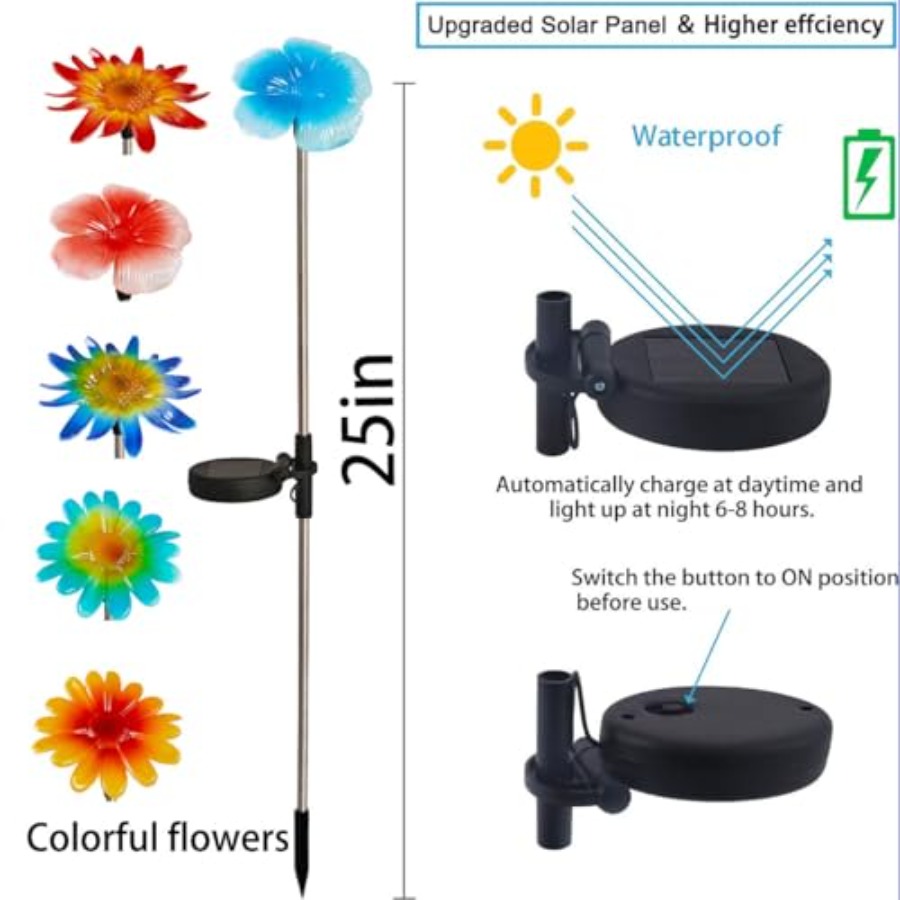 6 Pack Solar Garden Lights Out - огляд і ціна Outdoor Lighting Yard Stakes
