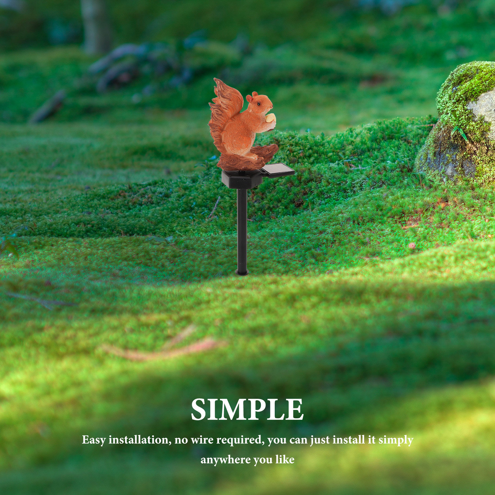 Squirrel Powered Lamp Outdoor  - огляд і ціна Outdoor Lighting Yard Stakes