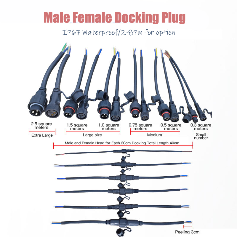 Male Female Extension Wire Con - огляд і ціна Outdoor Lighting Socket