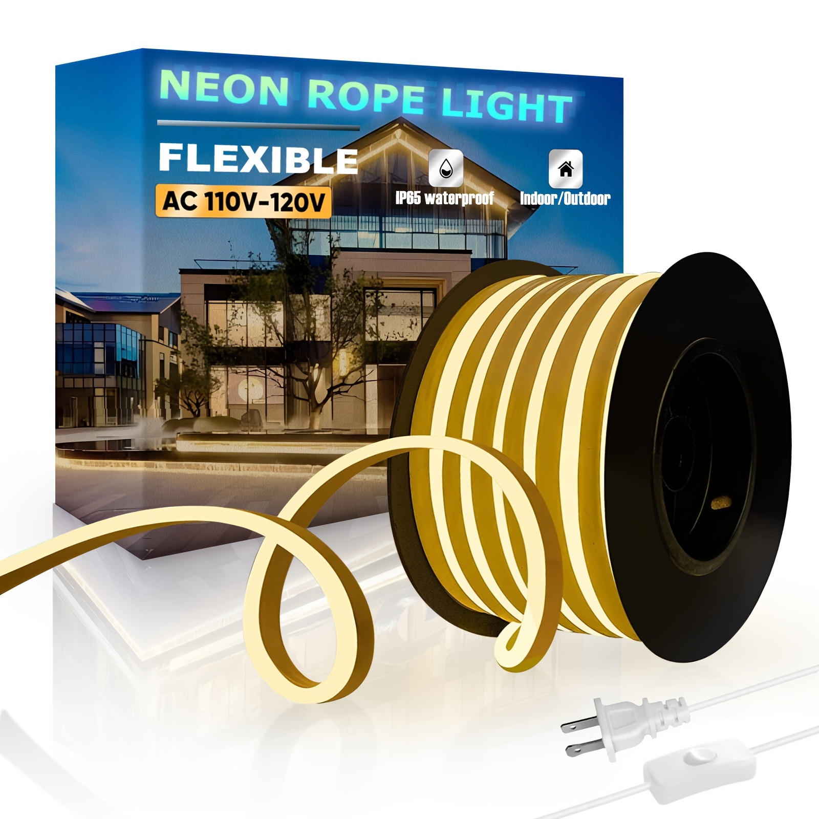 AC110-120V Neon Rope Light - 1 - огляд і ціна Outdoor Lighting Strip