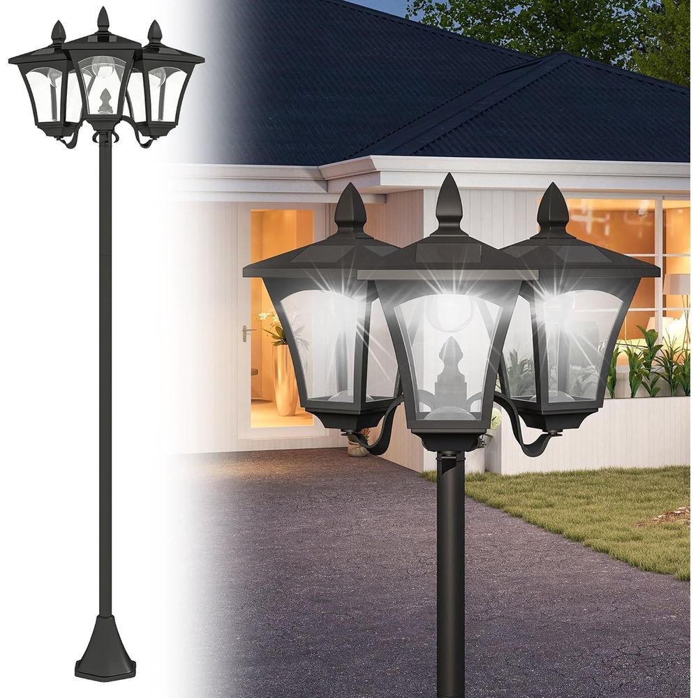 Outdoor Vintage Triple-Head St - огляд і ціна Outdoor Lighting Driveway