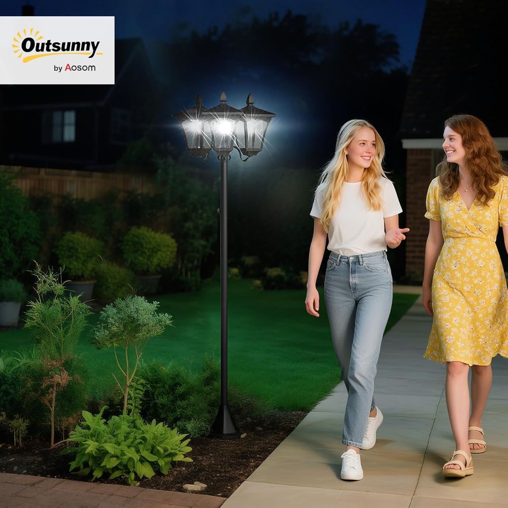 Outdoor Vintage Triple-Head St - огляд і ціна Outdoor Lighting Driveway