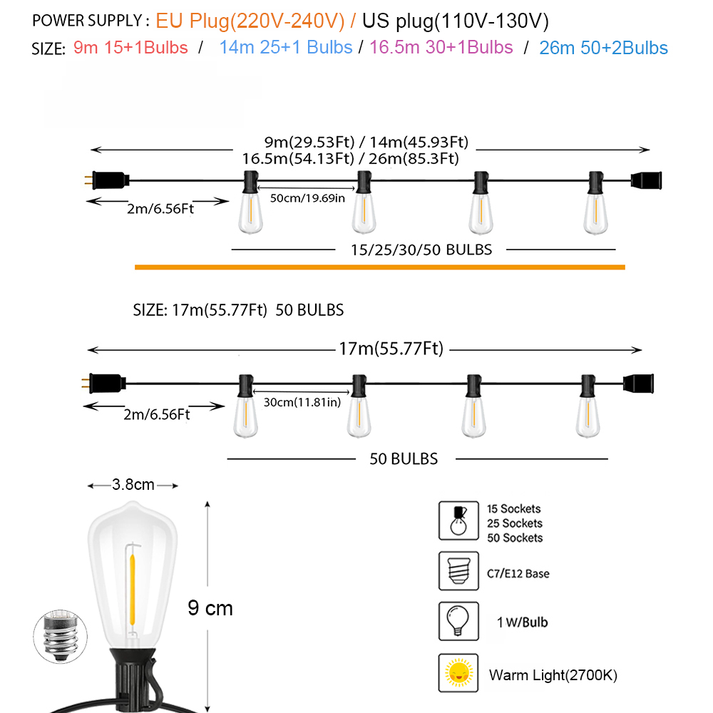 LED String Lights LED Outdoor  - огляд і ціна Outdoor Lighting Driveway