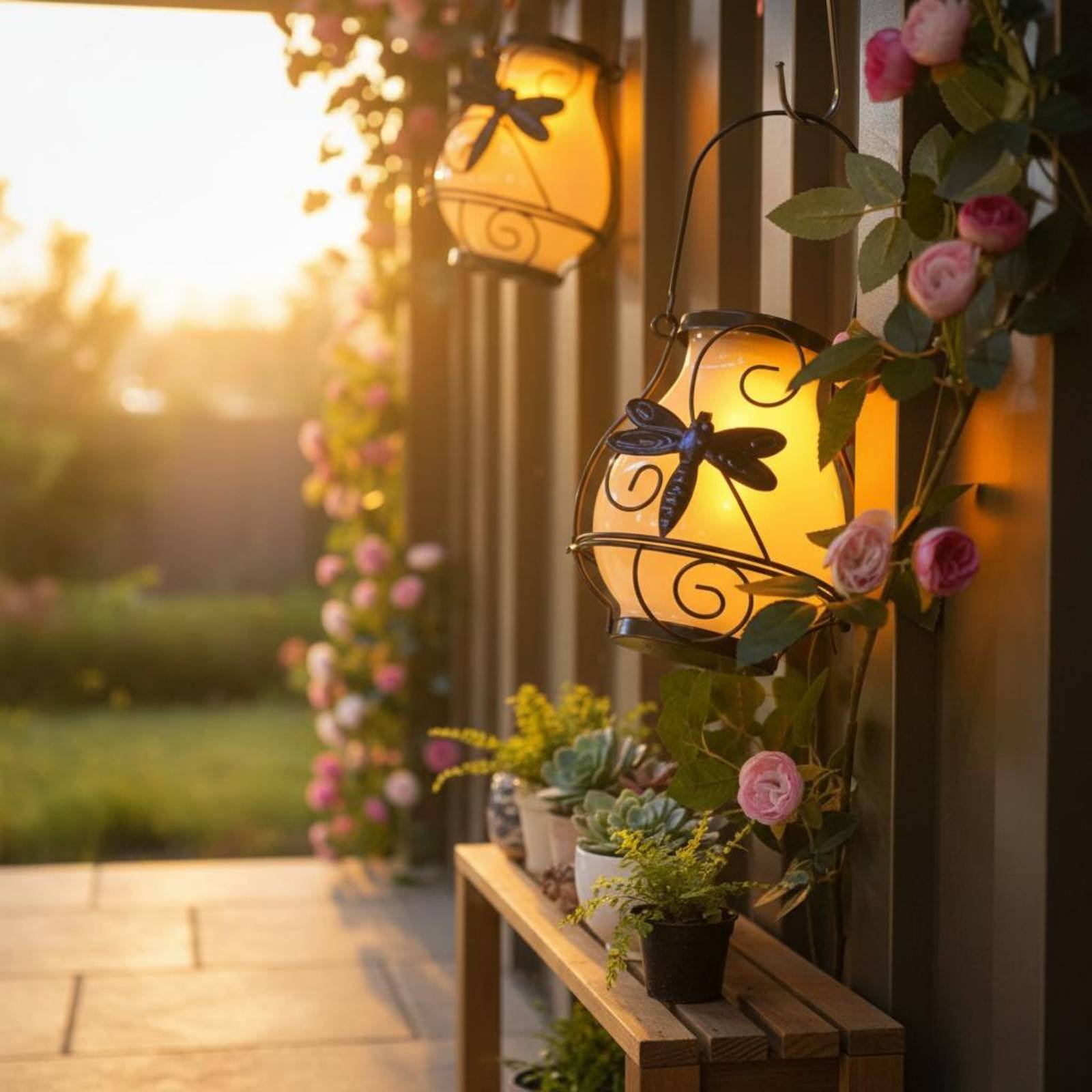 Solar Butterfly Lantern Waterp - огляд і ціна Outdoor Lighting Wall