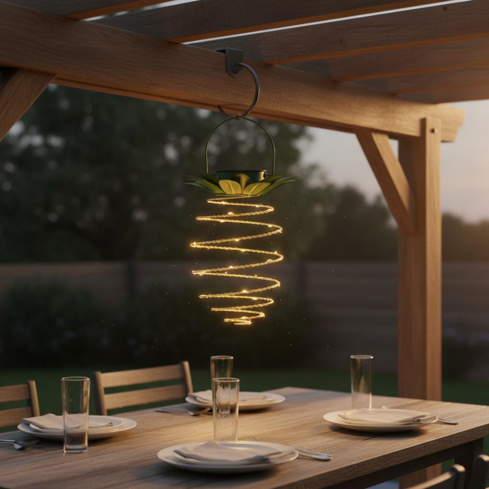 2 Pieces Solar Pineapple Lamp  - огляд і ціна Outdoor Lighting Design