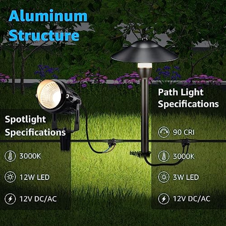 LED Low Voltage Landscape Ligh - огляд і ціна Wired Pathway Light