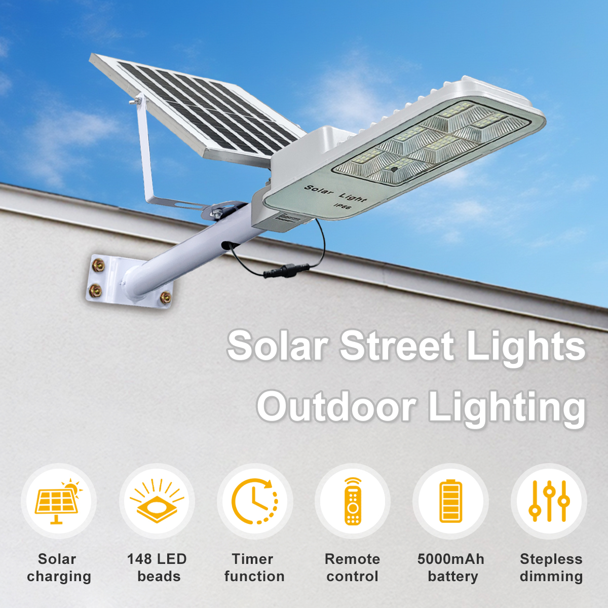 IP65 Waterproof Outdoor Solar  - огляд і ціна Outdoor Lighting No Electricity