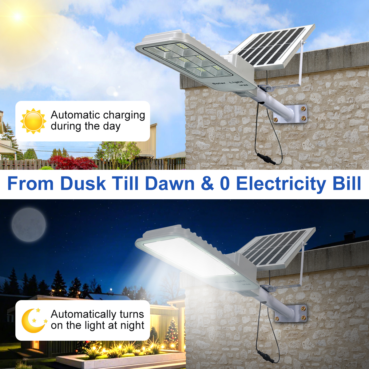 IP65 Waterproof Outdoor Solar  - огляд і ціна Outdoor Lighting No Electricity
