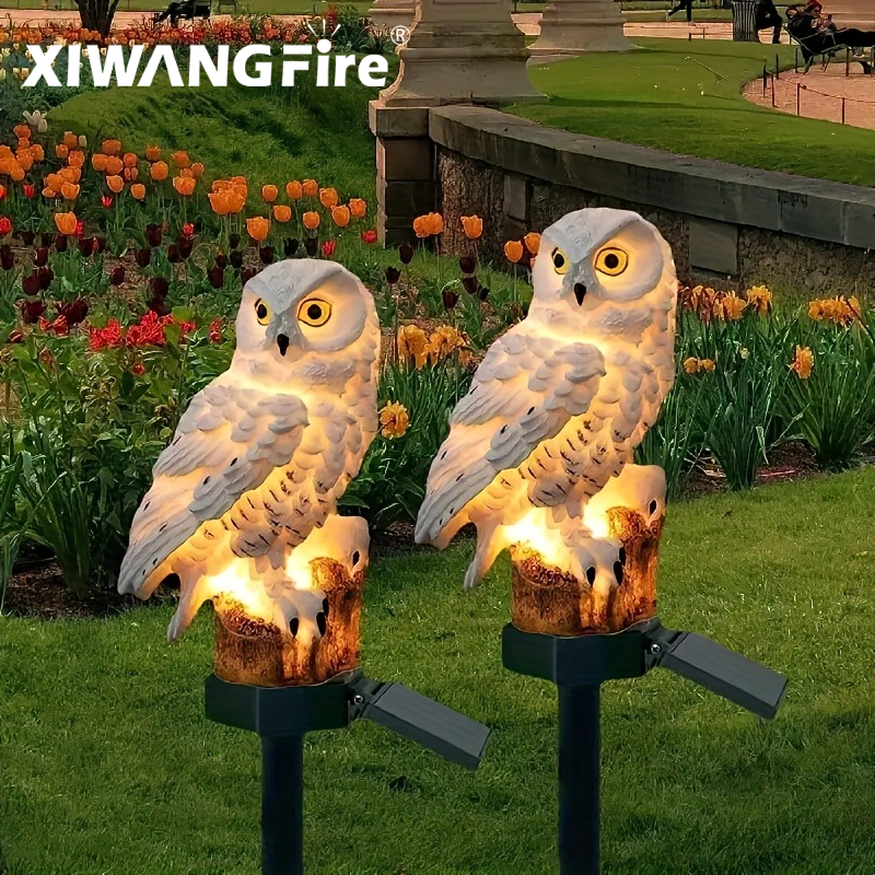 Solar Owl Statue Garden Light  - огляд і ціна Zinc Outdoor Lighting