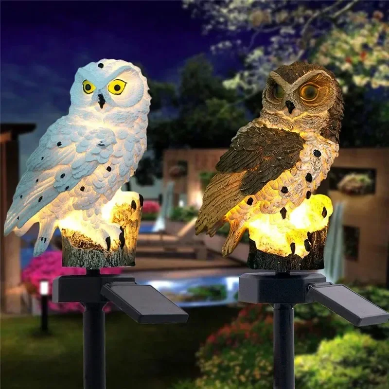 Solar Owl Statue Garden Light  - огляд і ціна Zinc Outdoor Lighting