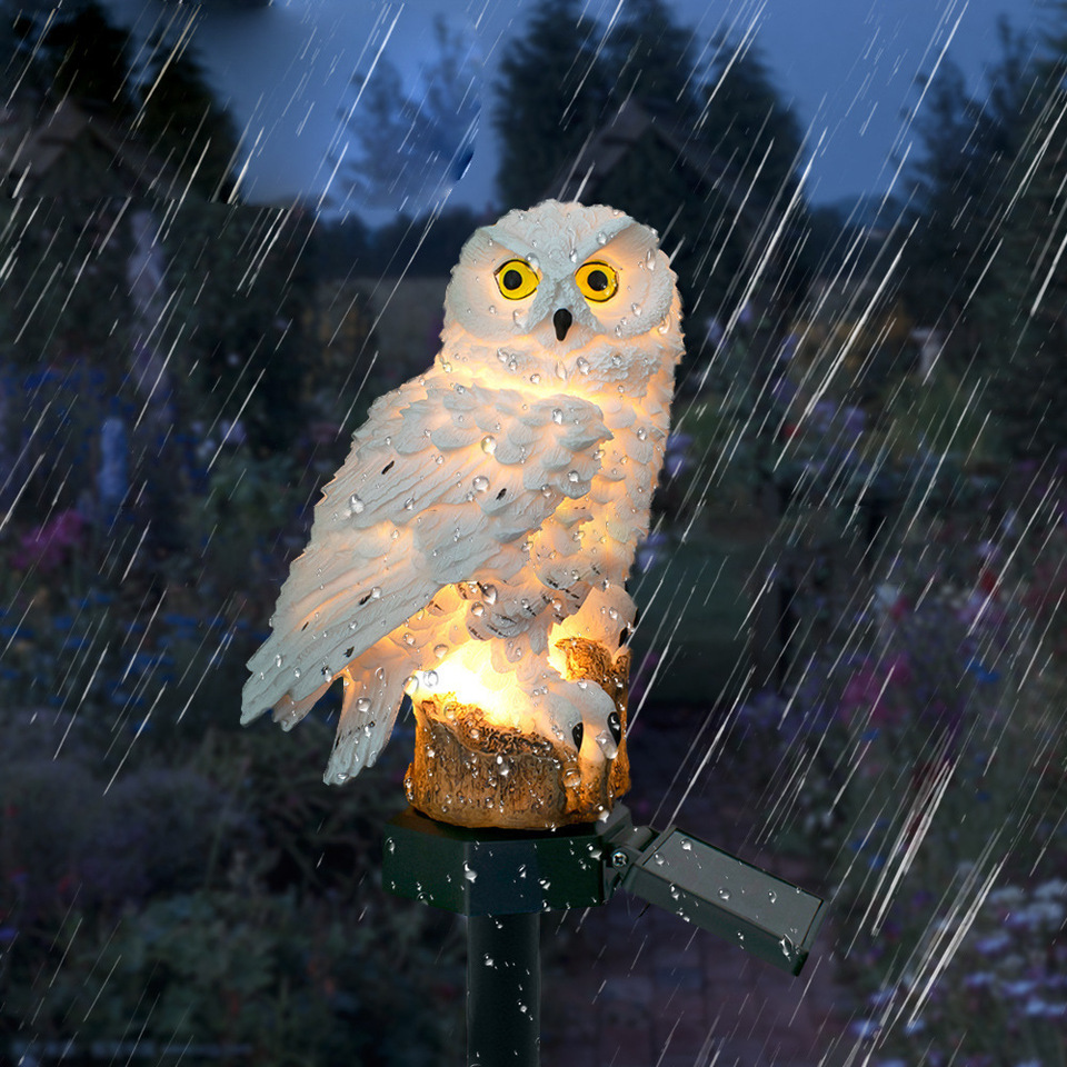 Solar Owl Statue Garden Light  - огляд і ціна Zinc Outdoor Lighting