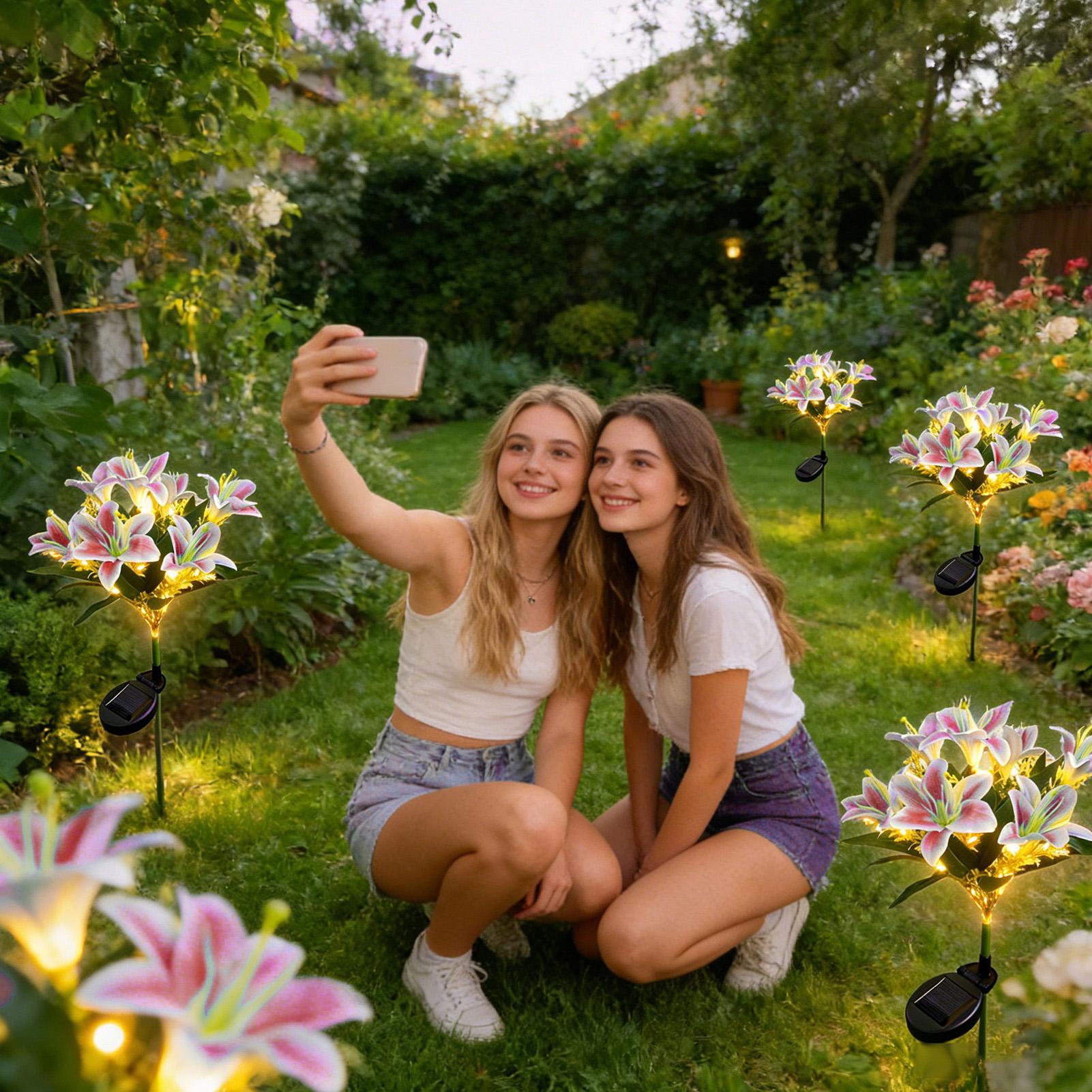 Solar Flowers Outdoor Waterpro - огляд і ціна Outdoor Lighting Yard Stakes
