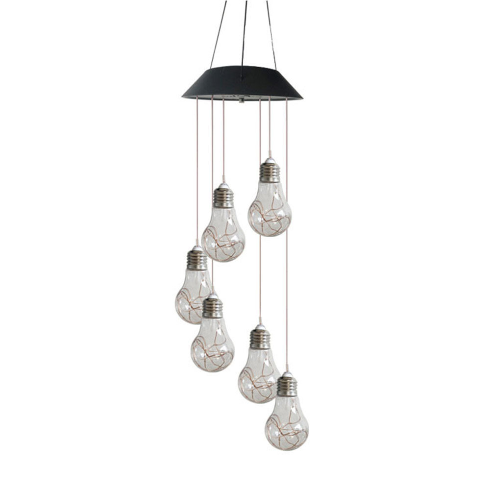 6 LED Solar Powered Wind Chime - огляд і ціна Outdoor Lighting On Trees