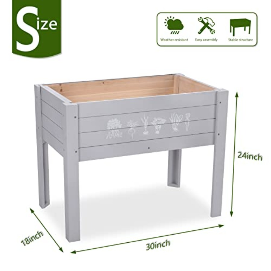 Light Blue Wooden Elevated Rai - огляд і ціна Outdoor Lighting Box