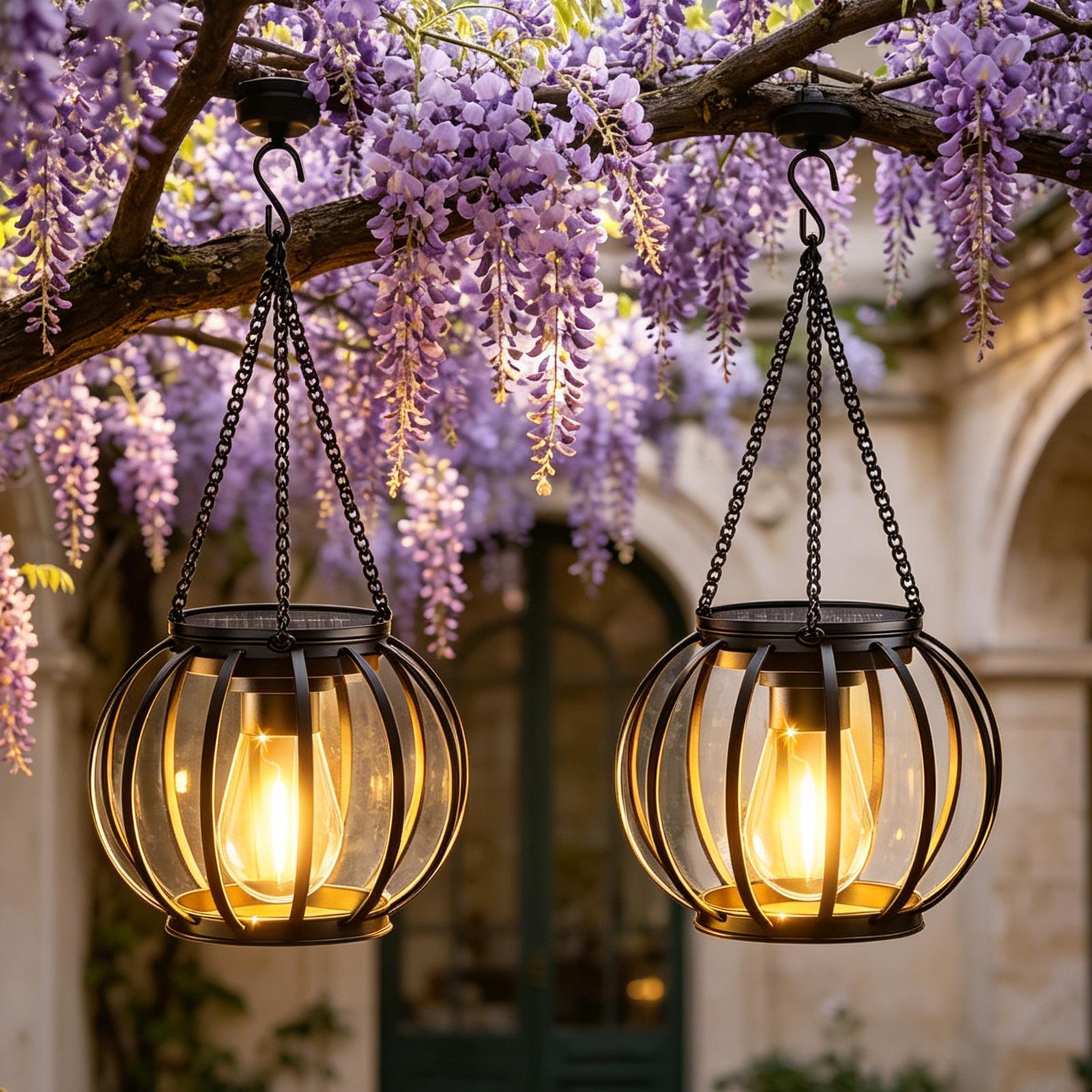 Solar Lanterns Outdoor 2 Piece - огляд і ціна Outdoor Lighting Patio
