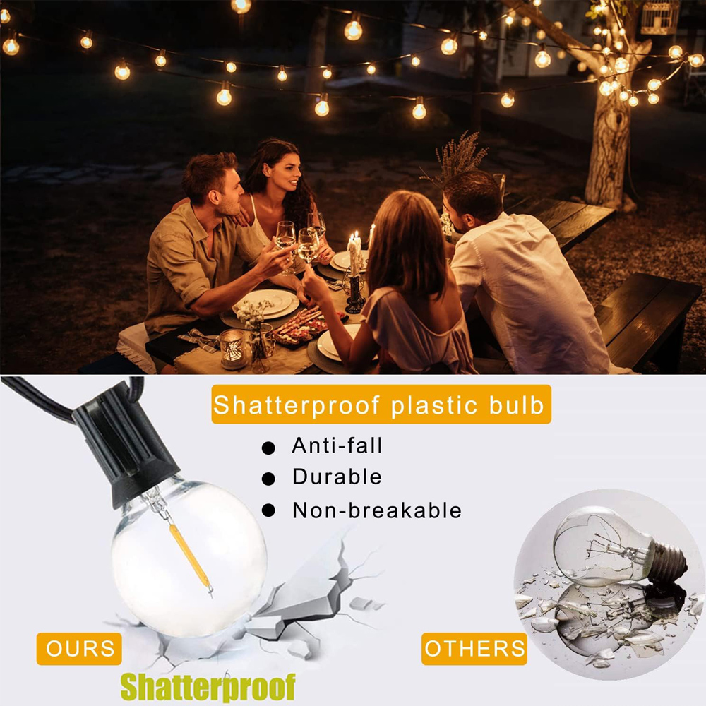 8M/15M G40 Globe String Lights - огляд і ціна String Light Bistro