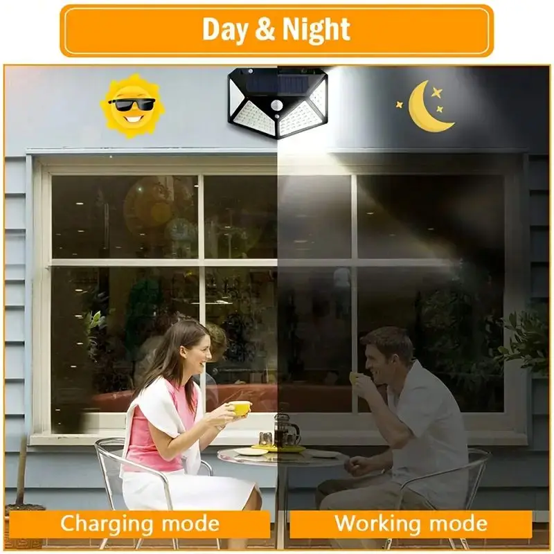 100LED Outdoor Solar Garden Li - огляд і ціна Outdoor Lighting Wall
