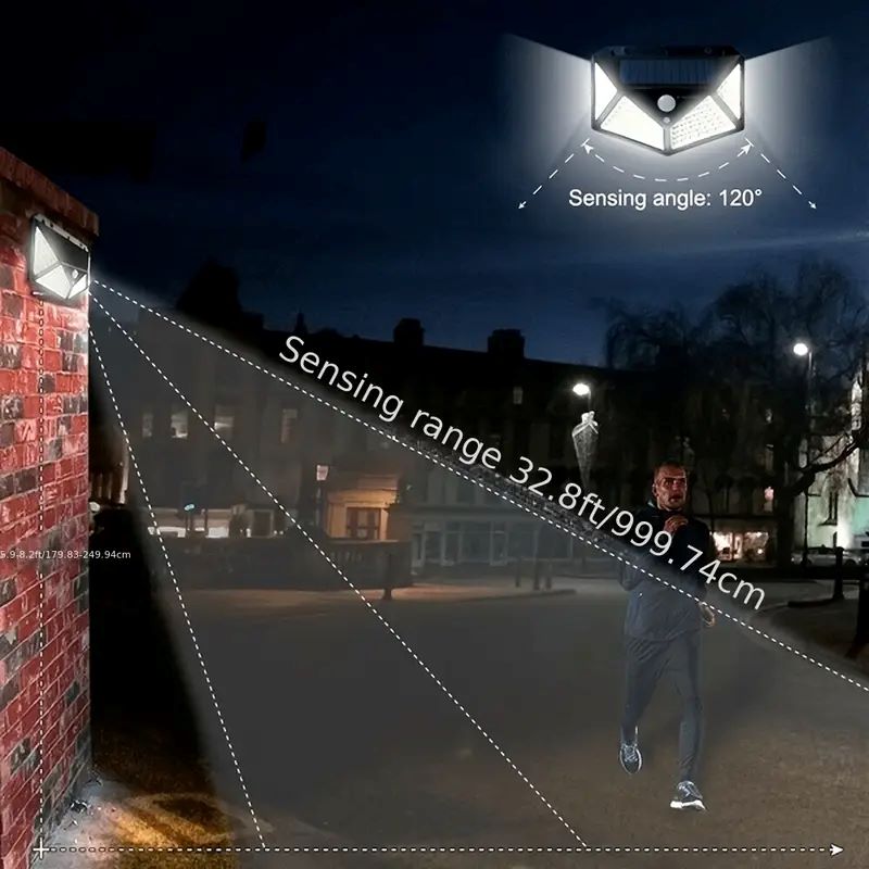 100LED Outdoor Solar Garden Li - огляд і ціна Outdoor Lighting Wall