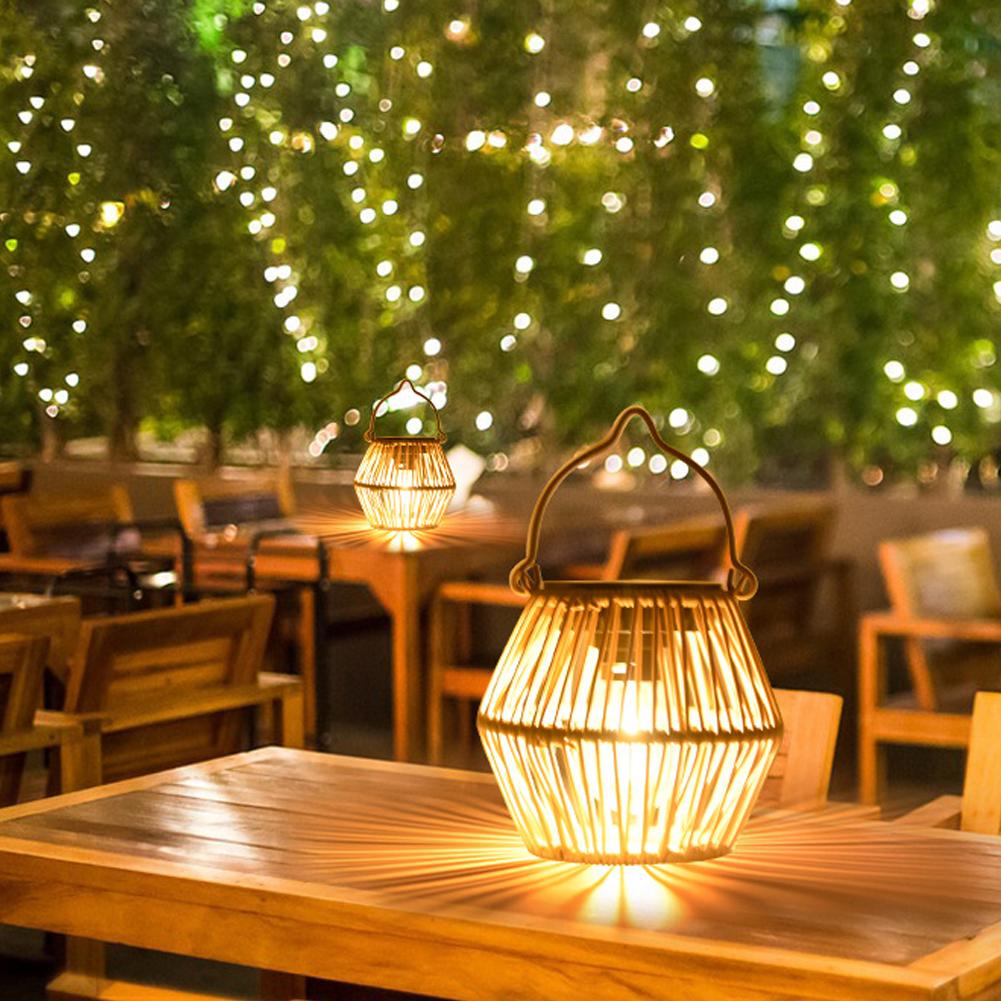 IP65 Waterproof Solar Rattan L - огляд і ціна Outdoor Lighting Patio