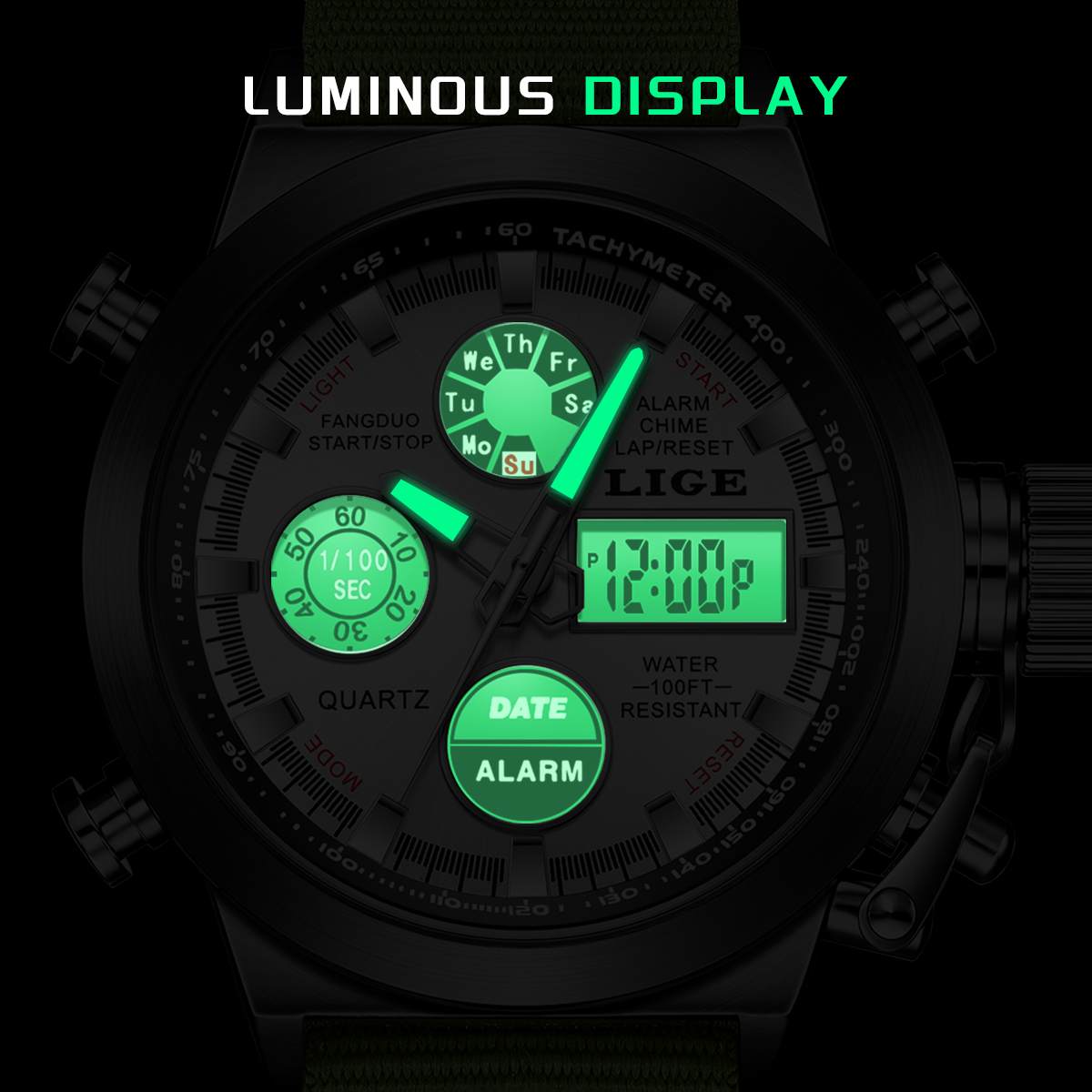 LIGE Outdoor Sport Watch Men D - огляд і ціна Outdoor Lighting For Steps