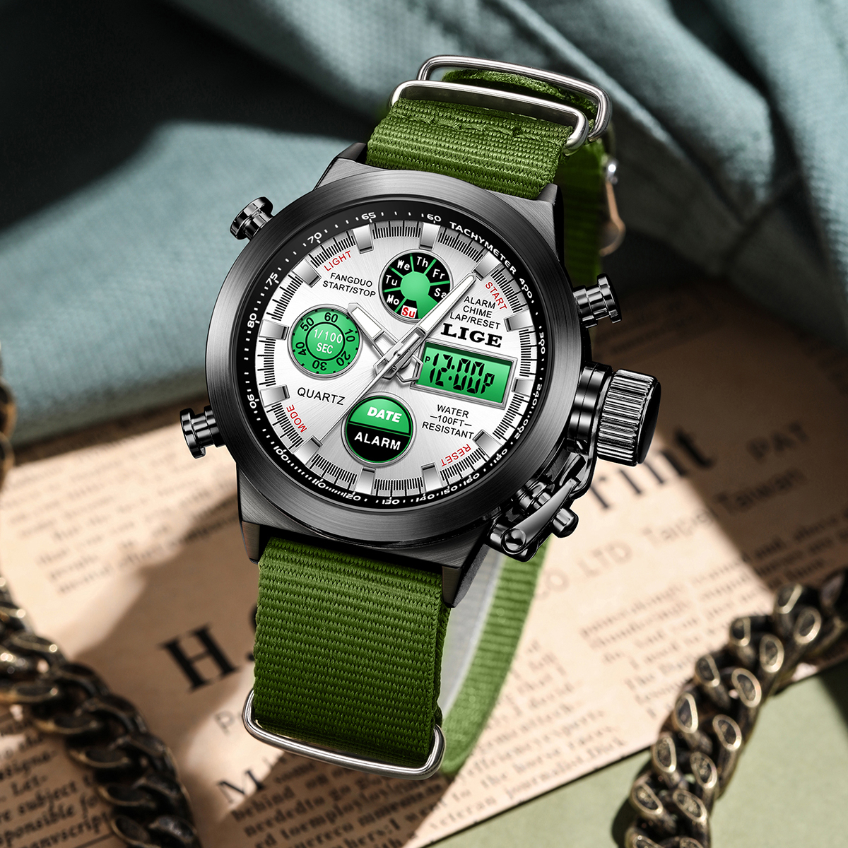 LIGE Outdoor Sport Watch Men D - огляд і ціна Outdoor Lighting For Steps