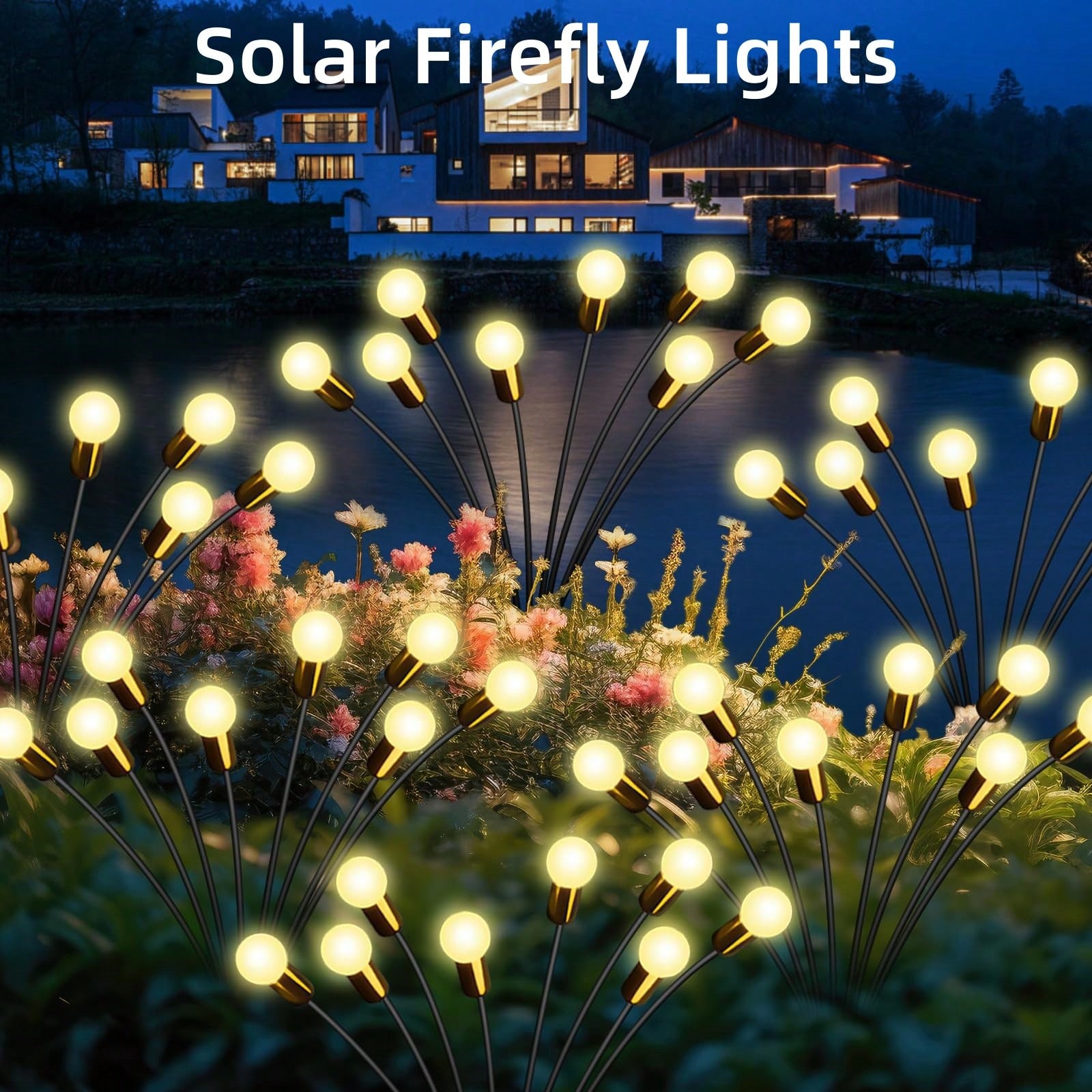 8 LED Swaying Solar Firefly Ga - огляд і ціна Wired Pathway Light