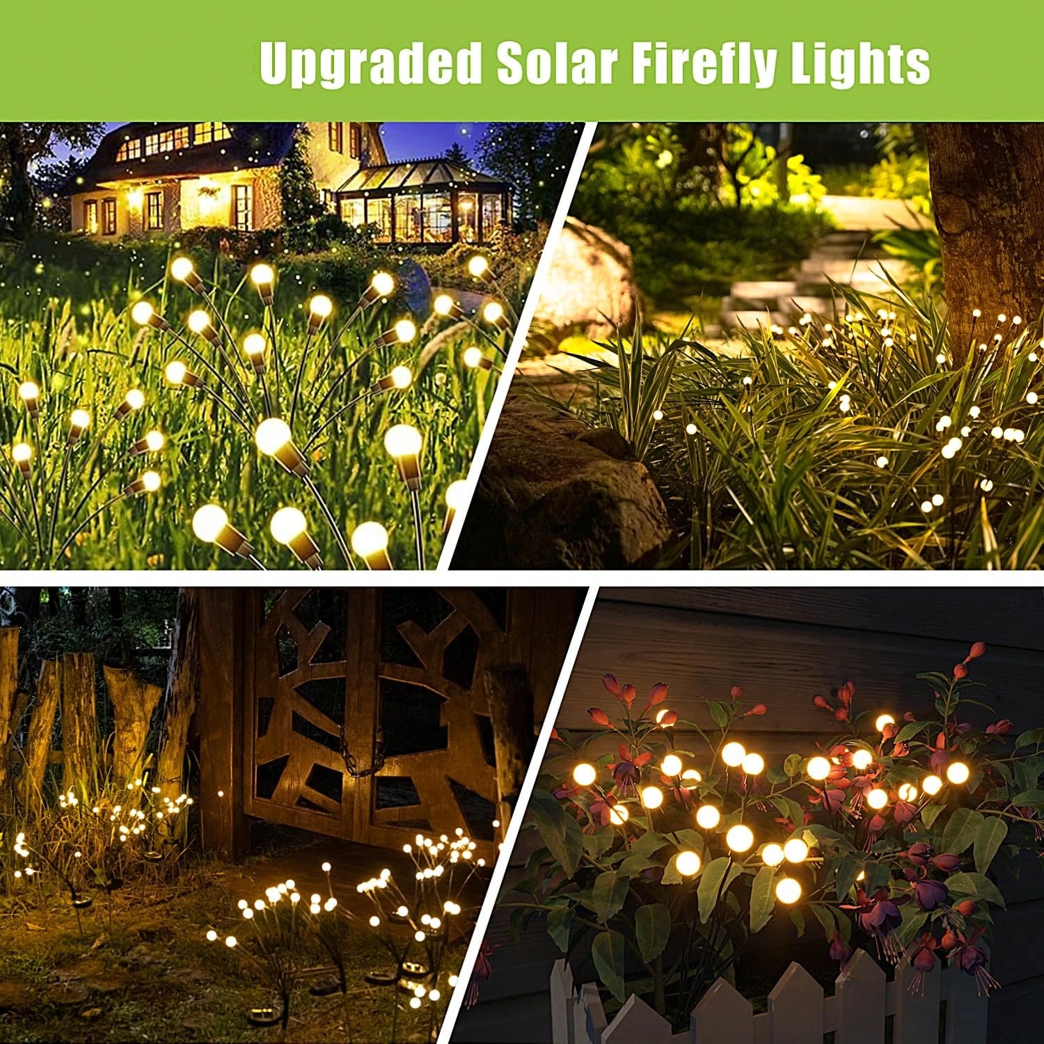 8 LED Swaying Solar Firefly Ga - огляд і ціна Wired Pathway Light