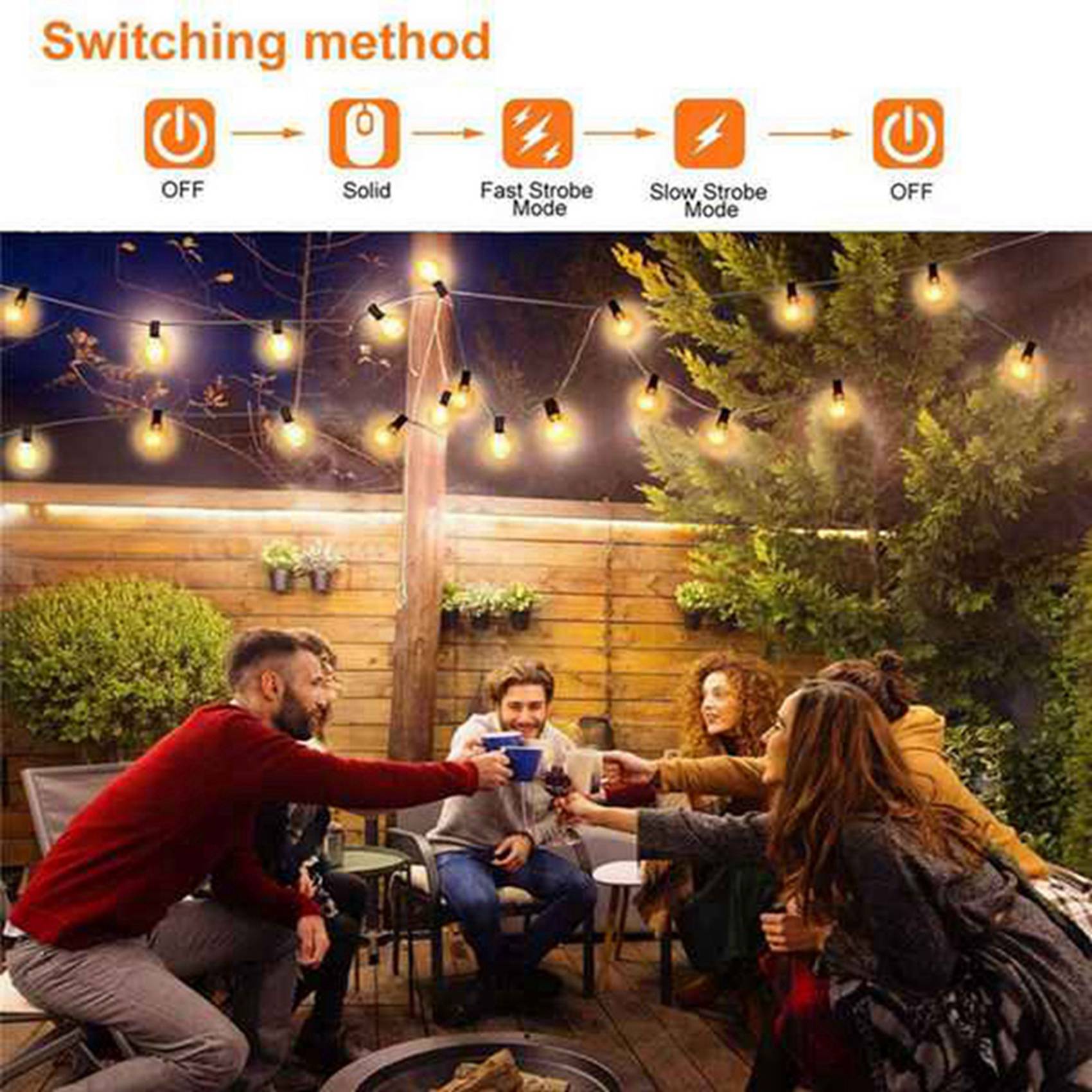 ABWR-2X G40 Solar Powered LED  - огляд і ціна String Light Bistro