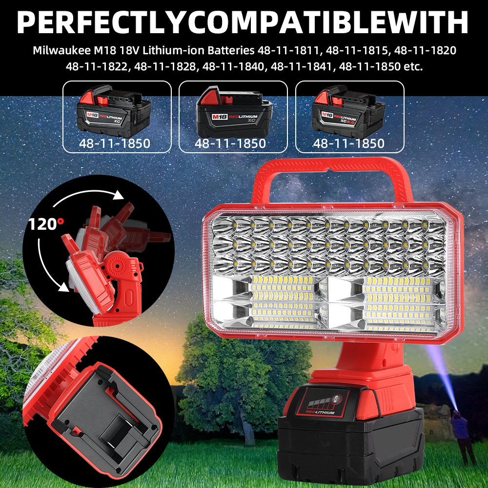 4200LM LED 18V Light for Milwa - огляд і ціна Outdoor Lighting Jobs