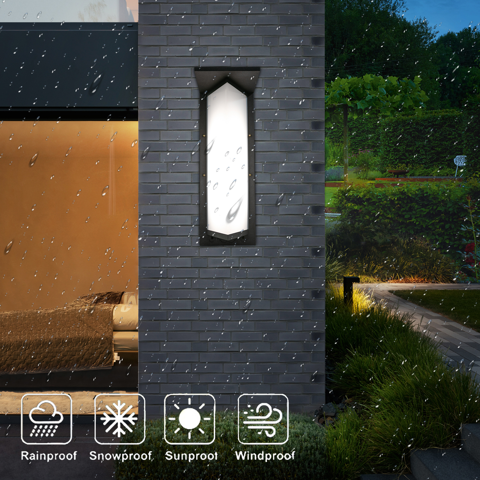 IP55 Waterproof LED Outdoor Wa - огляд і ціна Outdoor Lighting Wall
