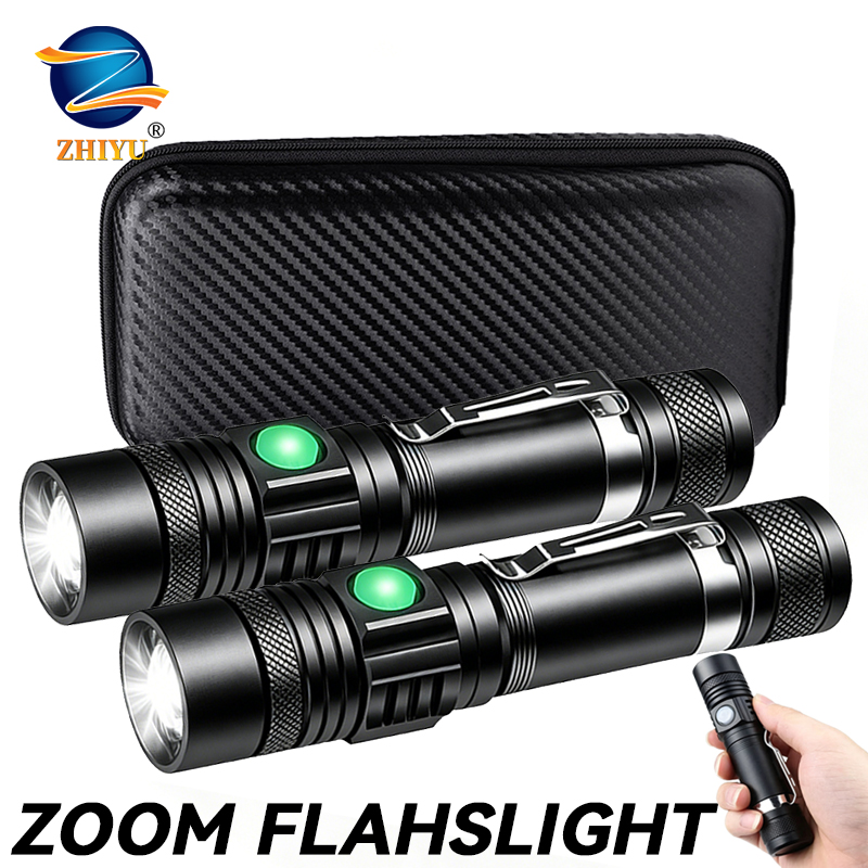 T6 LED Rechargeable Flashlight - огляд і ціна Zinc Outdoor Lighting