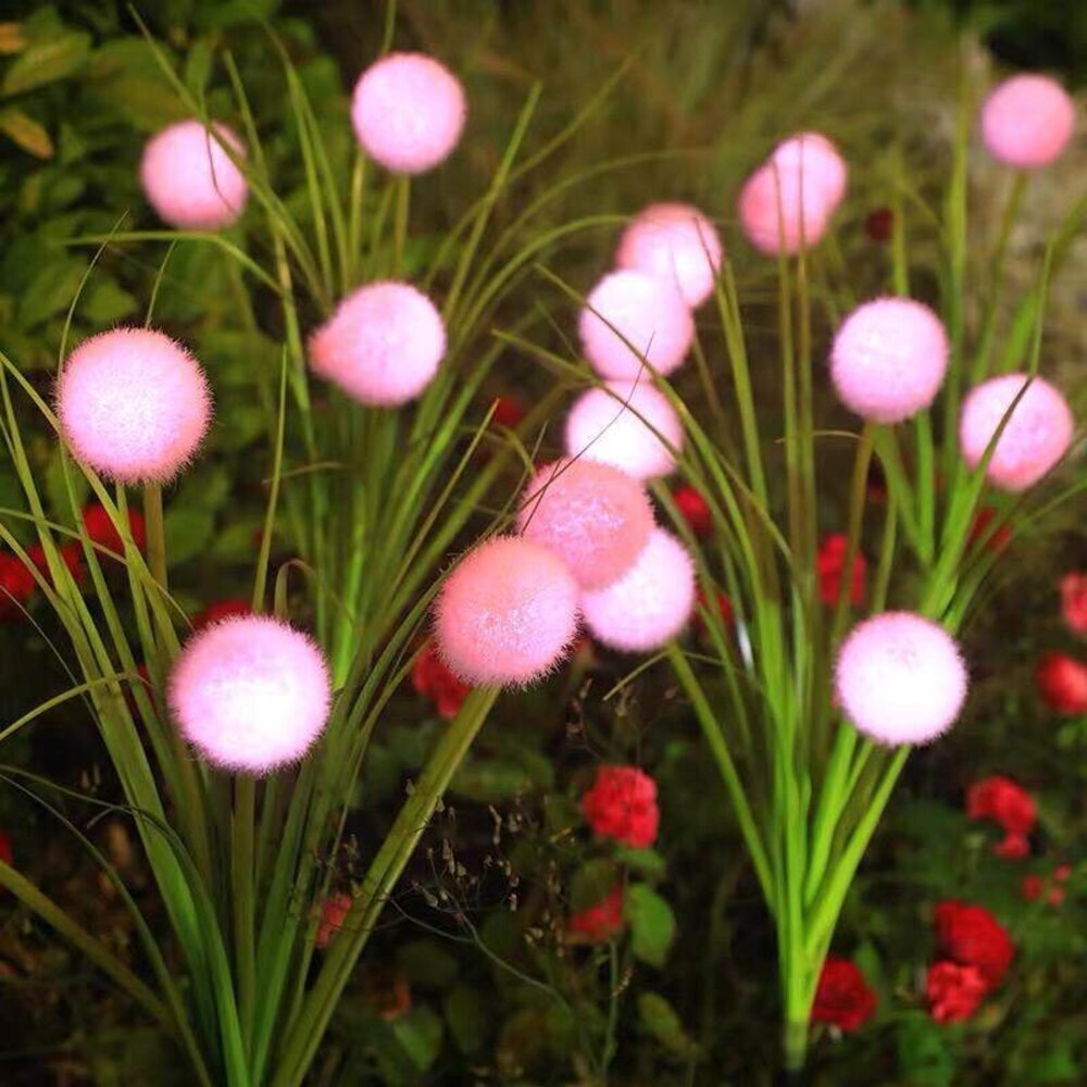 1/2PCs Pom-Pom Solar LED Stake - огляд і ціна Outdoor Lighting Yard Stakes