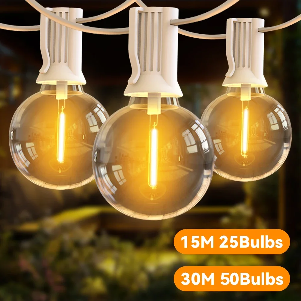 30M 15M Fairy String Light G40 - огляд і ціна Outdoor Lighting Driveway