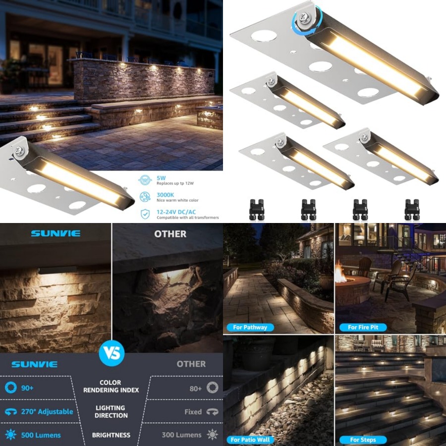 7 Inch Hardscape Lighting 5W L - огляд і ціна Outdoor Lighting For Steps