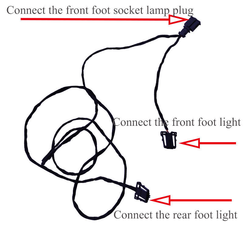 car interior Footwell Light fo - огляд і ціна Wired Pathway Light