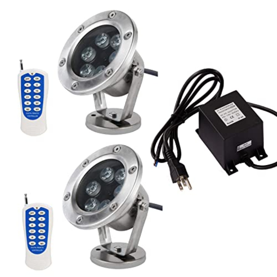 LED Pond Light 2 Pack for outd - огляд і ціна Outdoor Lighting Remote Control