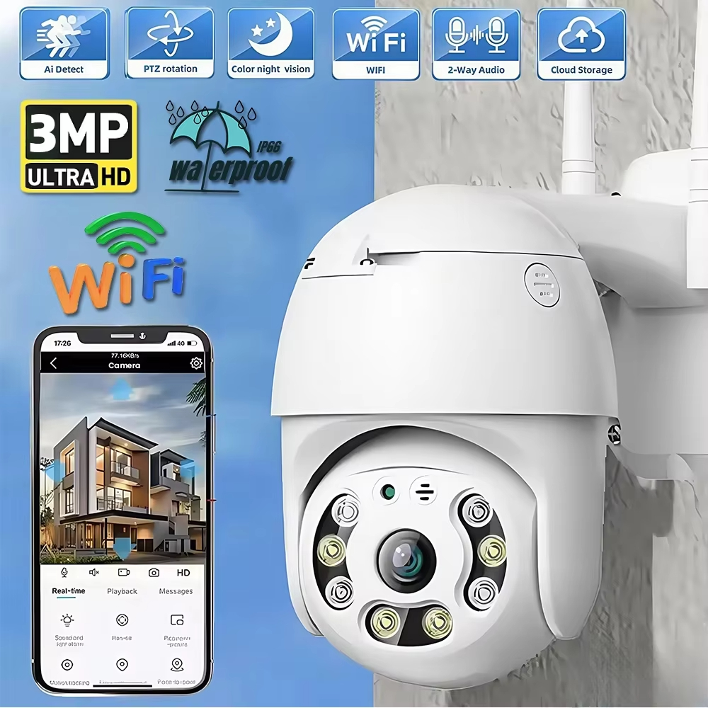 3MP HD WiFi PTZ Outdoor Securi - огляд і ціна Outdoor Lighting No Electricity